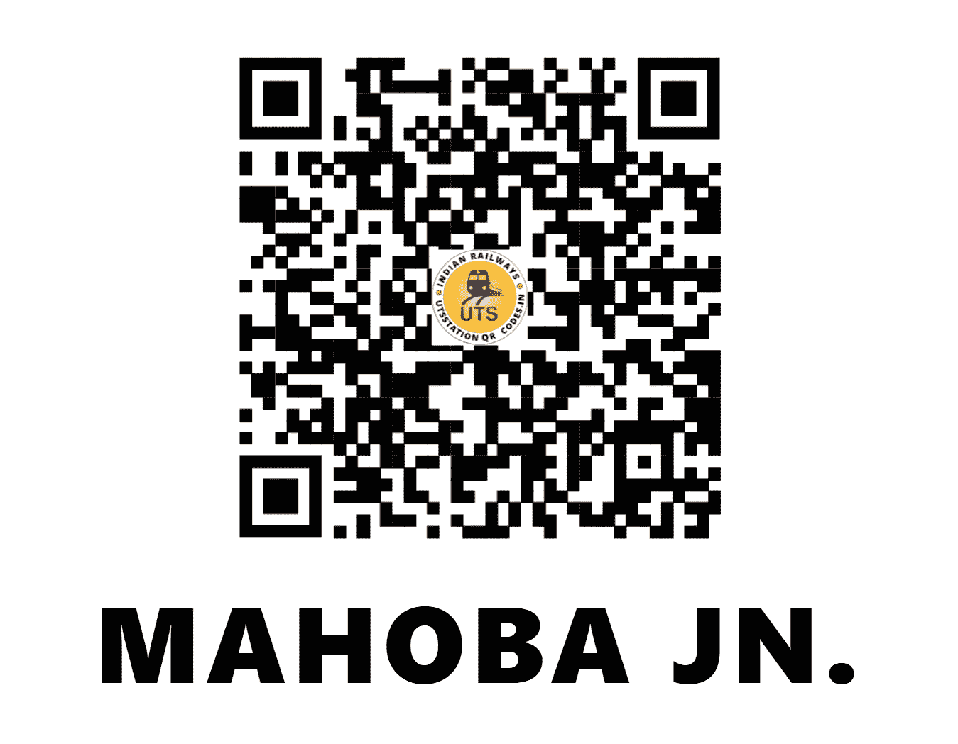 UTS QR Code for MAHOBA JN. - MBA (NC - UTTAR PRADESH)